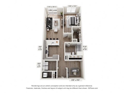 a floor plan of a 1 bedroom floor plan  apartments atlantic city